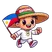 Bikong mascot logo